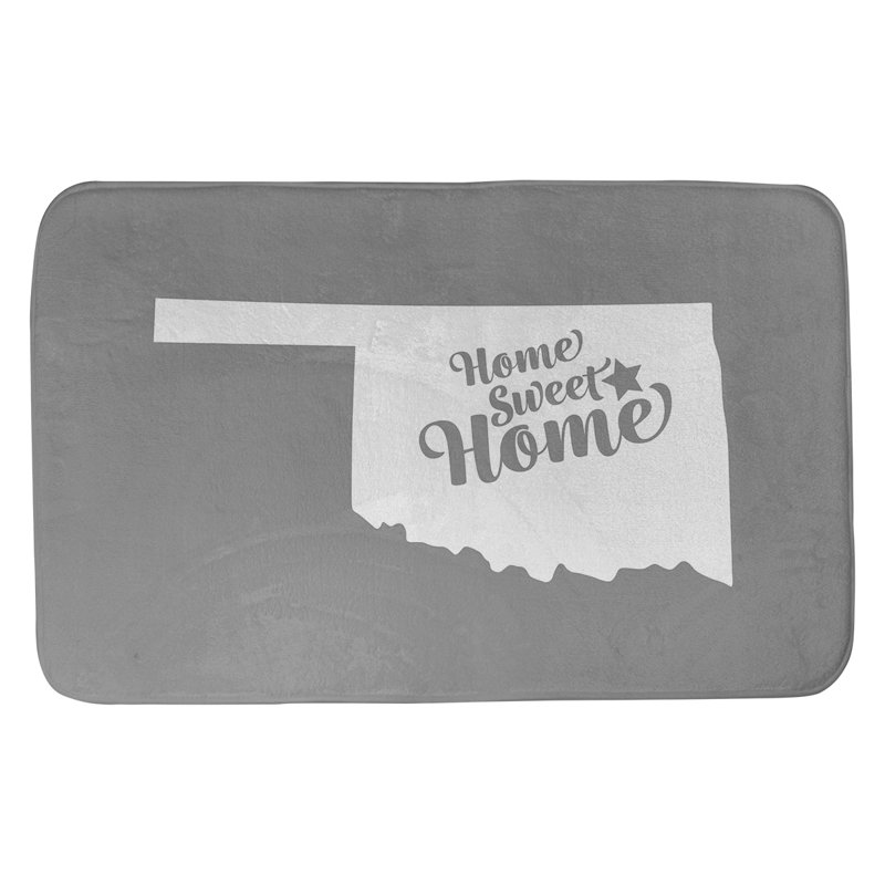 Tapis de salle de bain tulsa doux home, l 21 po x L 34 po, Gris