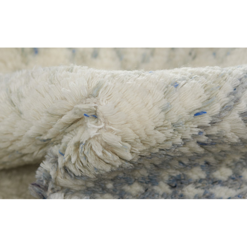 Wool Moroccan Area Rug, Rectangle 4' x 6'