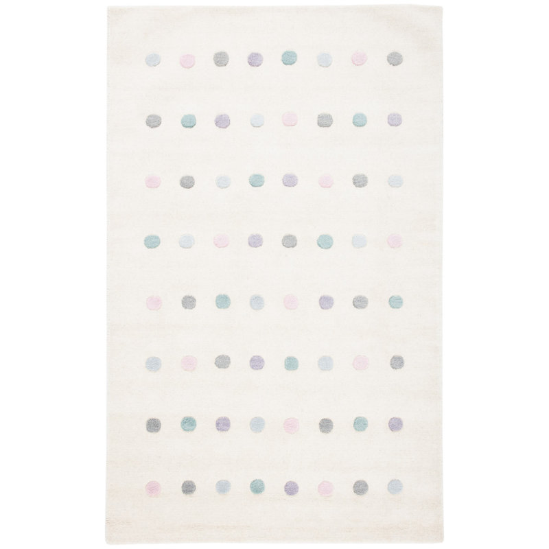 Hadi Hand Loomed 70% Wool, 20% Latex, 10% Cotton Rug, Rectangle 6' x 9'