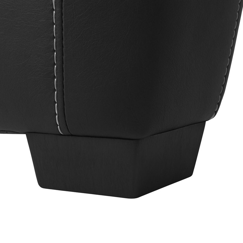  Fauteuil en cuir avec repose-pieds Vegan