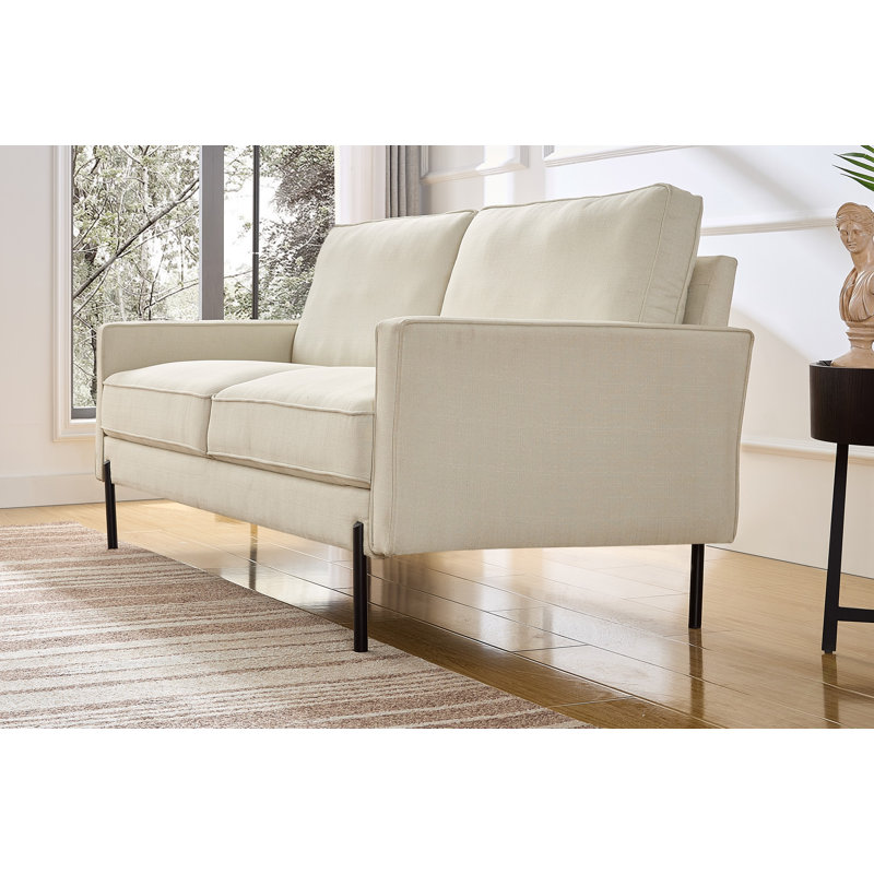 Canapé Aurane, Lin beige naturel