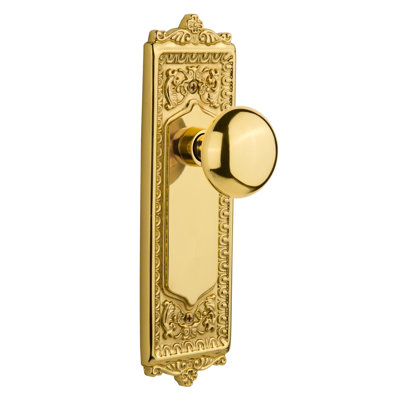 Plaque Egg & Dart avec bouton de porte New York