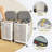 Laundry Hamper with Wheels and Built-in Side Baskets, Large Capacity Clothes Hamper Organizer with Ventilation, Mobile Storage for Bedroom Bathroom