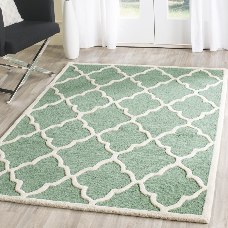 Roan Trellis Wool Hand Woven Area Rug, Rectangle 122 x 183 cm