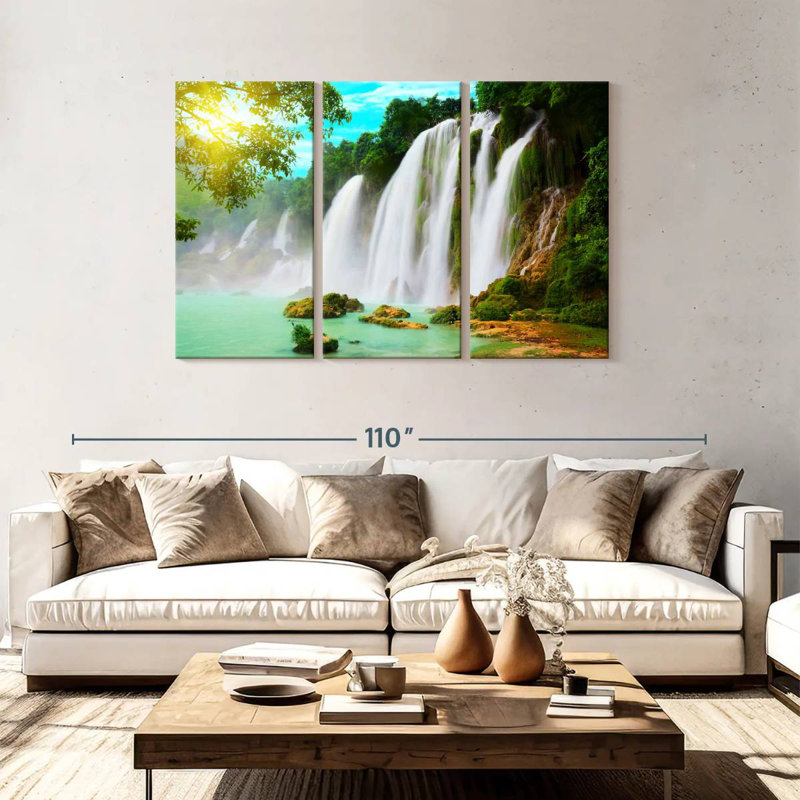Alvord Detian Waterfalls, 48" H x 74" W