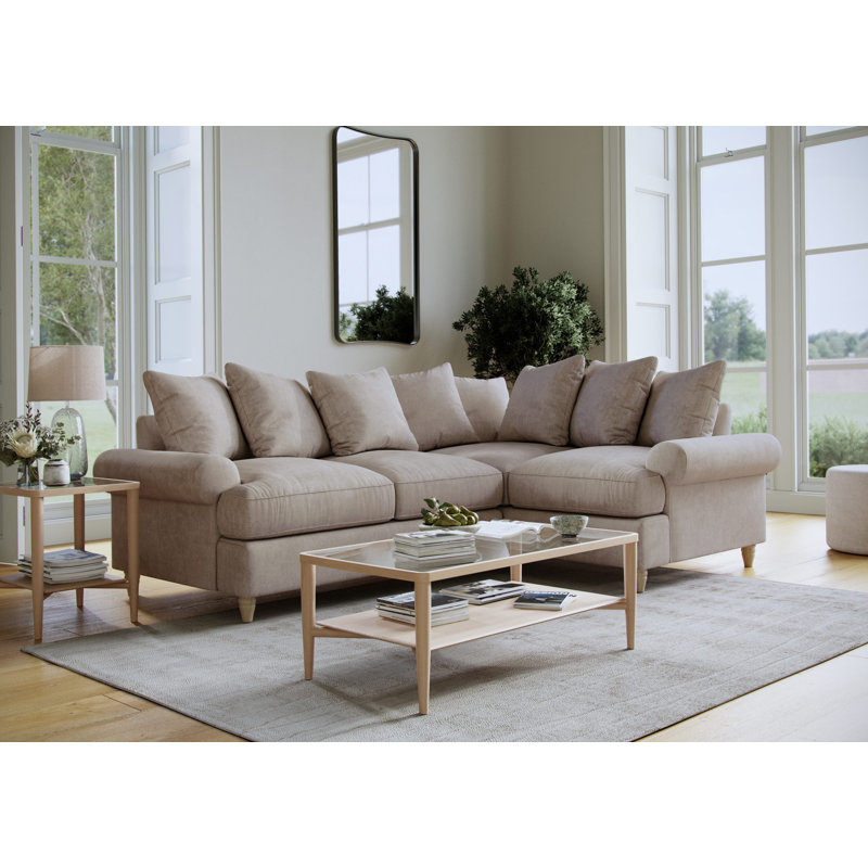 Eluster 4 Seater Sofa, Beige, Right Hand Facing