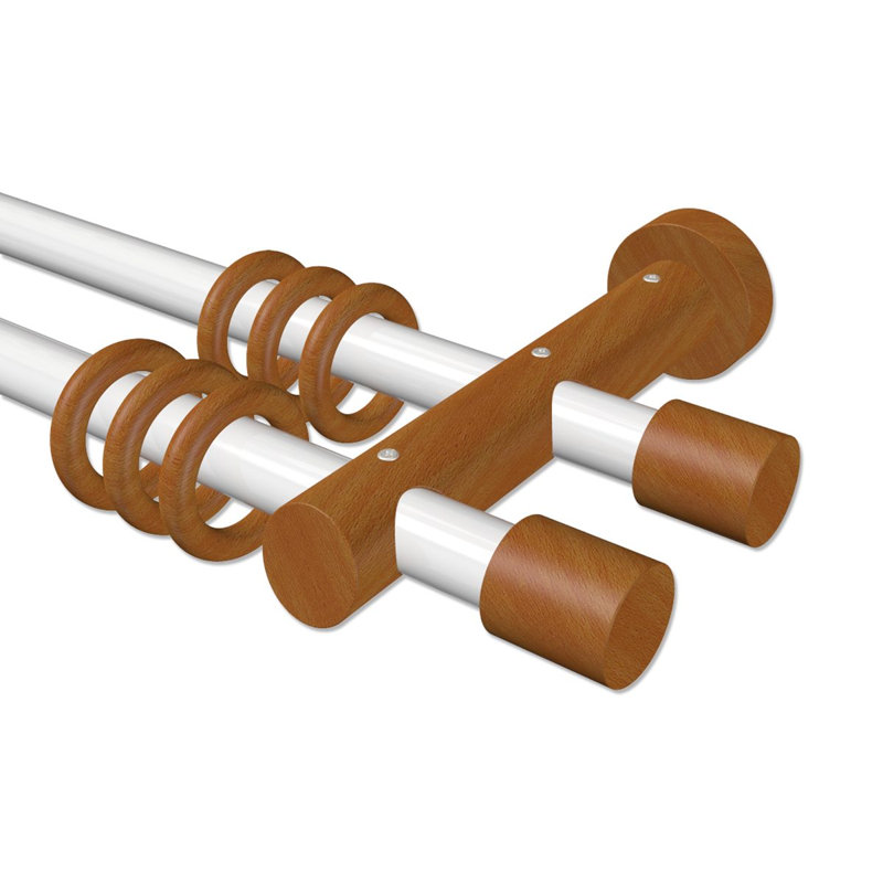 Mashpee Curtain Pole Set, 5cm H x 420cm W x 18cm D