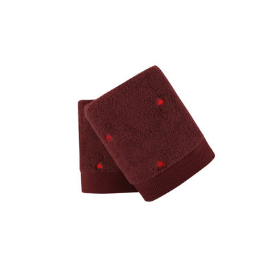 Ensemble de 2 serviettes 100% coton Jazmenn