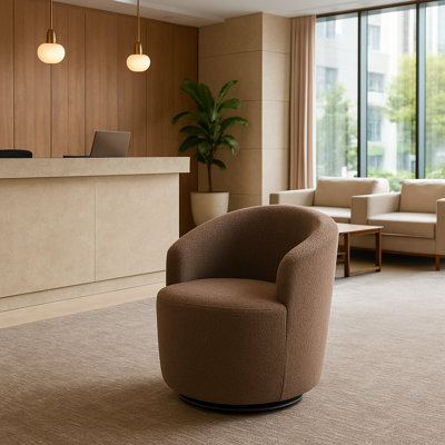 Fauteuil demi-tonneau avec fauteuil Teddy