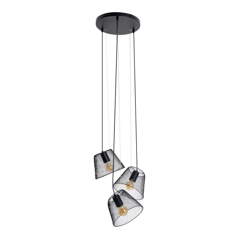 Lucey 3 - Light Black Bell Pendant