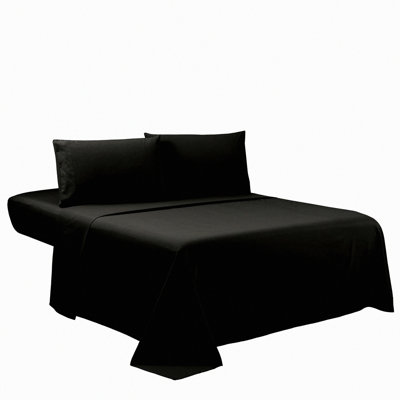 Luxury Black Queen Bedding Set - 1800 Series, Deep Pocket, Wrinkle & Fade Resistant Sheets with Pillow Cases - Hotel Quality 4-Piece Set