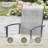 6-Person Rectangular Patio Dining Set With 360° Swivel PVC-coated polyester Chairs-954204433