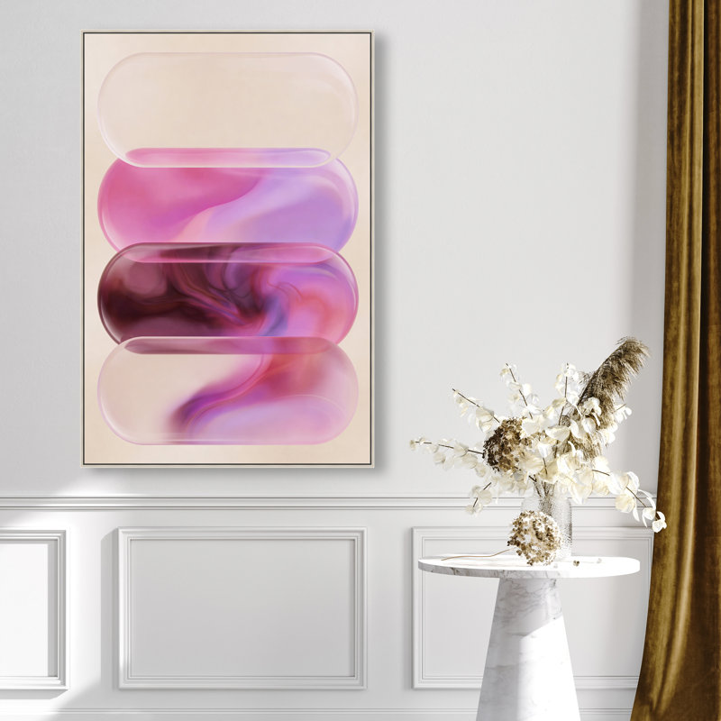 Clear Rose Print by Oliver Gal, 16"H x 11"W, Silver Floater Frame