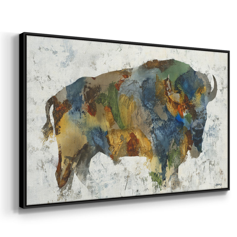 Plains Icon, impression sur toile encadrée, Noir, H 37 po x l 25 po x P 2 po