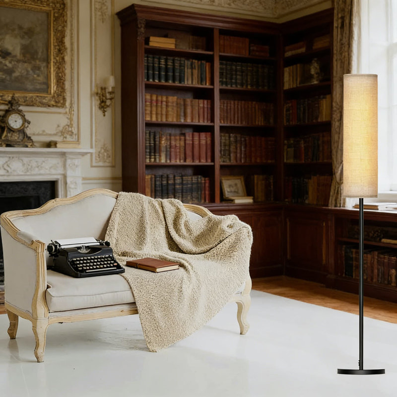 Adjustable LED Floor Lamp With Remote Control, Modern Standing Lamp With Stepless Dimming And 4 Color Temperatures, Eye-Friendly Lighting For Living Room, Bedroom, And Study