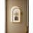 Cream Metal Arch Led Wall Decor-1826095050