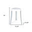Banc de douche en coin 18 po en aluminium blanc et plastique robuste