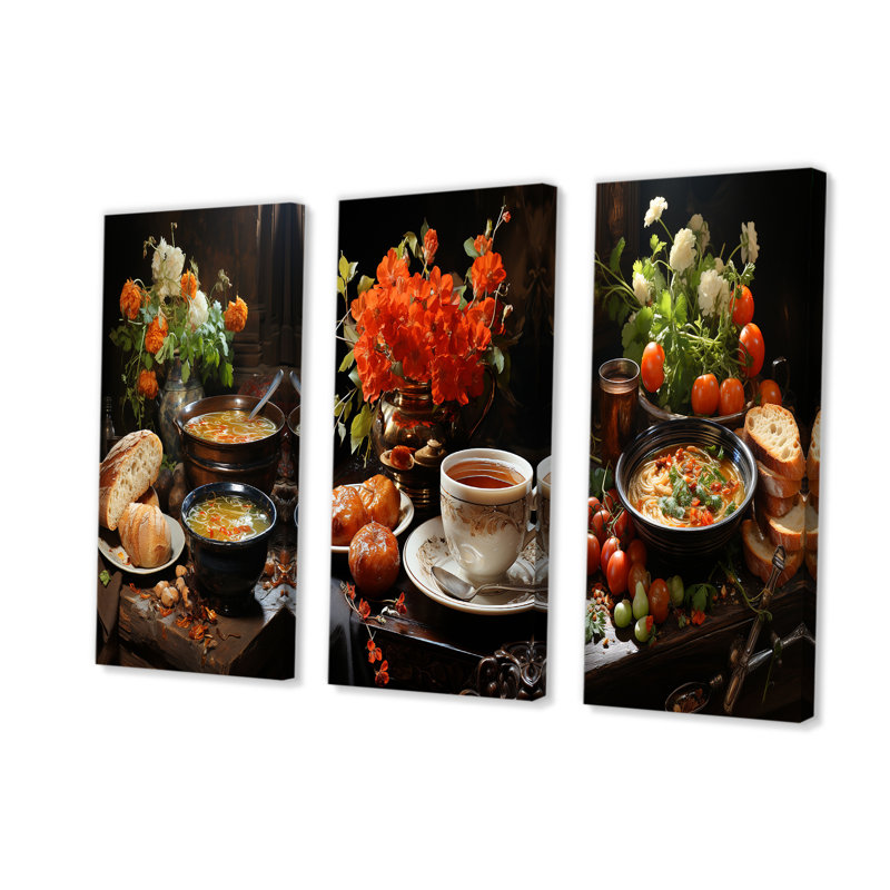 Bouillon délicat French Soup, H 28 po x l 36 po, Toile tendue