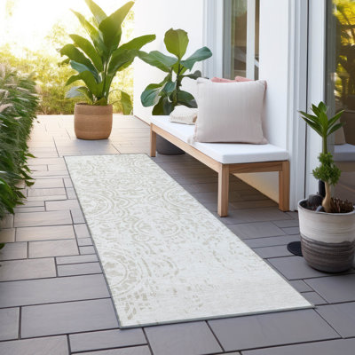 Lamanna Washable Oriental Area Rug with Non-Slip Backing 