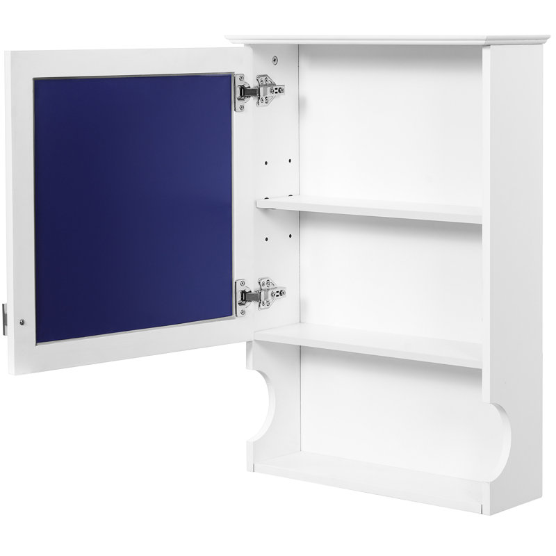 Fixation murale, rangement avec miroir, style moderne, + métal, peu encombrant, armoire à miroir pour vestiaire, blanc, petits espaces
