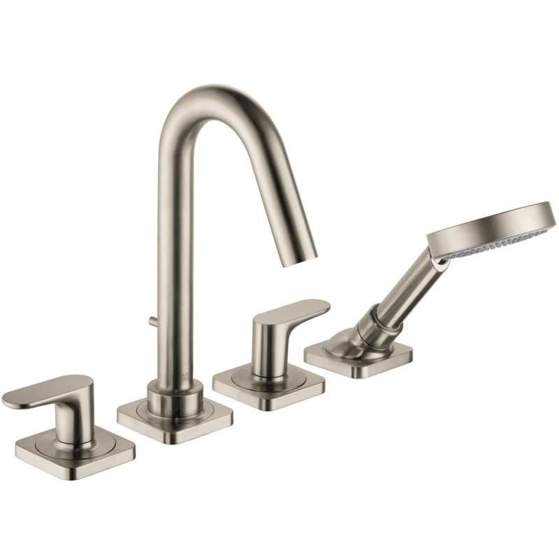 Citterio M Tub Filler with Diverter, Brushed Nickel