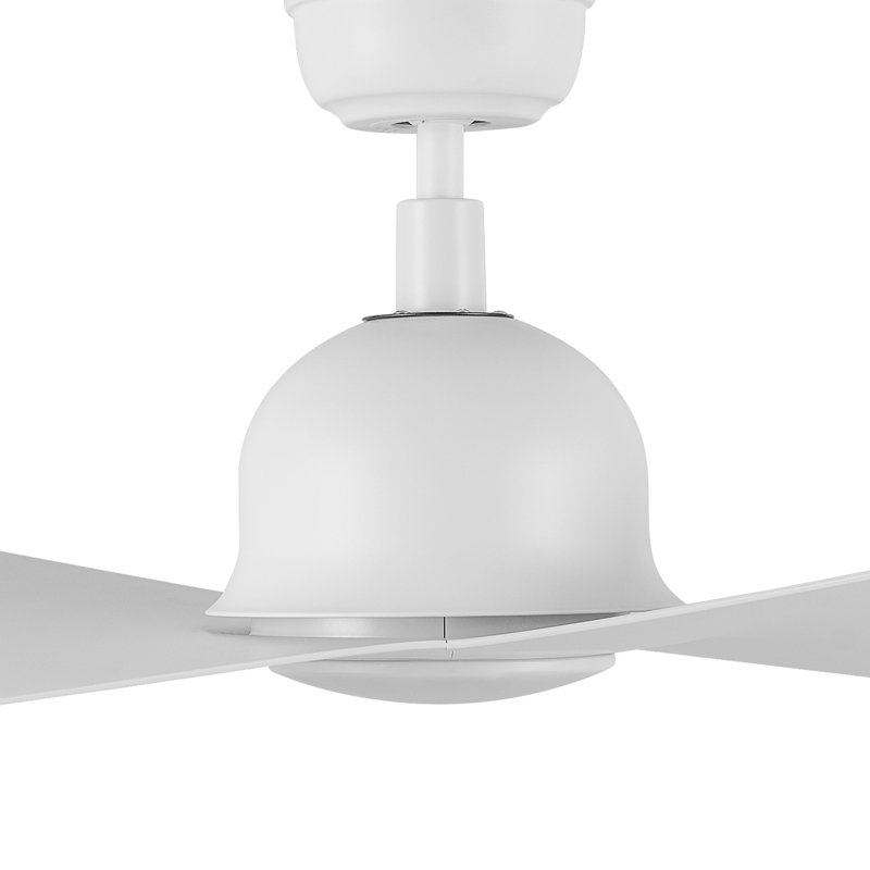 Ventilateur de plafond intelligent de 42 pouces avec télécommande, ensemble d'éclairage inclus, Blanc