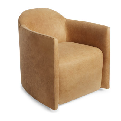 About Face Upholstered Swivel Club Chair