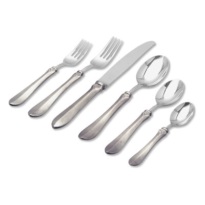 Sofia 6 Piece 18/10 Stainless Steel Flatware Set, Service for 1