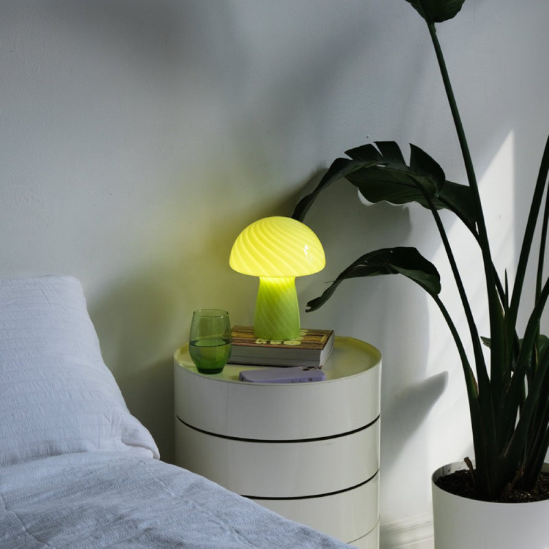 Petite lampe de table en verre, Concombre