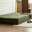 Canapé pliable vert vintage en velours côtelé pour salon et chambre-129747802