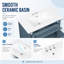 Ensemble de meuble-lavabo simple 30 po avec lavabo en céramique Velmori, tiroir de rangement basculant et tablette réglable-529760562-529760565
