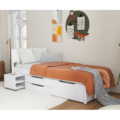 Storage bed Awat - Incl. nightstand