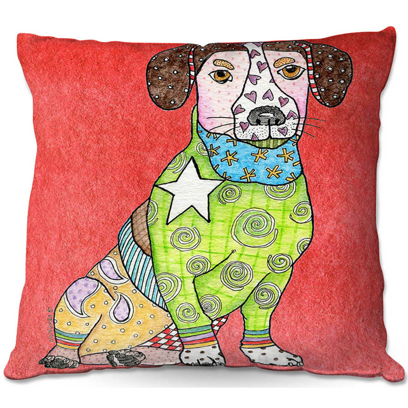  Coussin Couch Russell, 16 po x 16 po, Brun clair