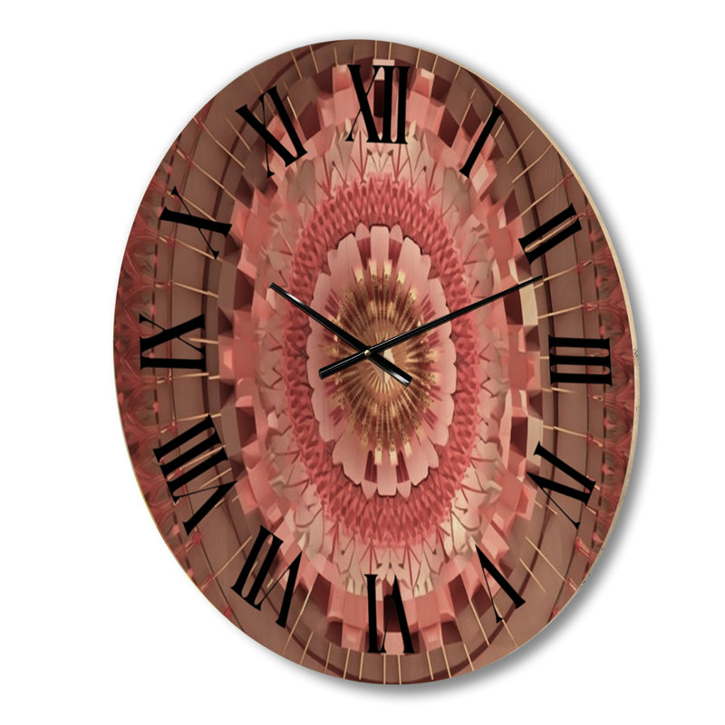 Horloge murale géométrique moderne en bois, Grand