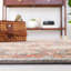 Tapis oriental en laine / coton oriental noué à la main bleu marine / gris / orange-1725701815