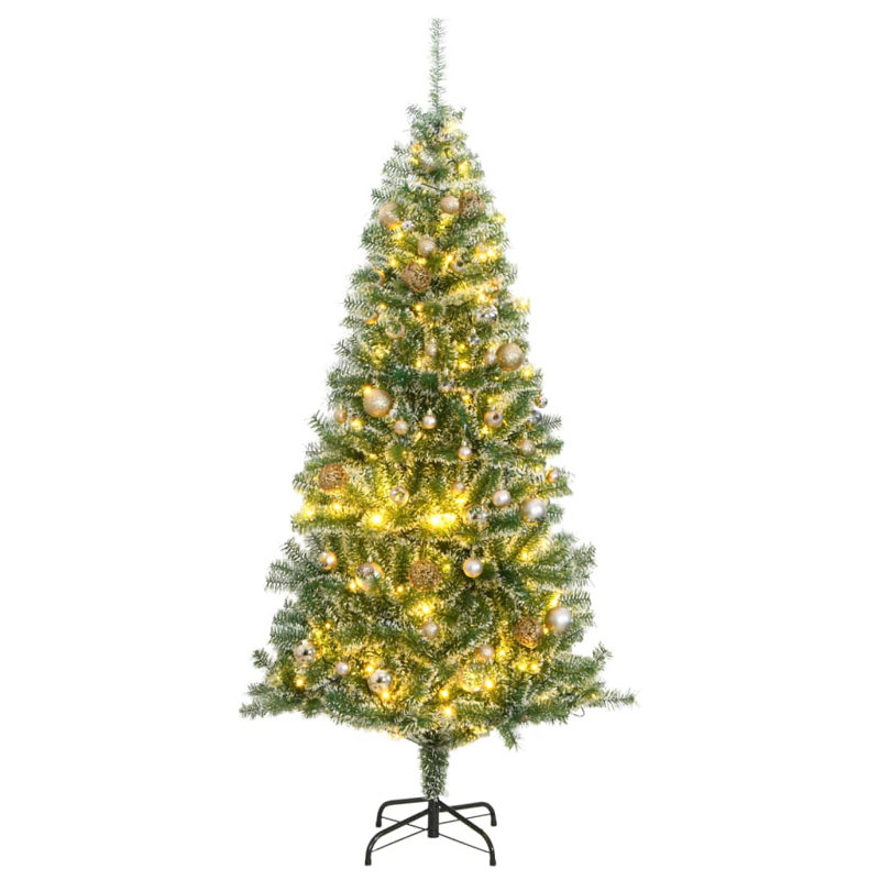 Arbre de Noël artificiel éclairé, 5,9 pi
