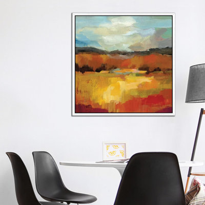 October Moment II 1 Piece Floater Frame Wall Art on Canvas