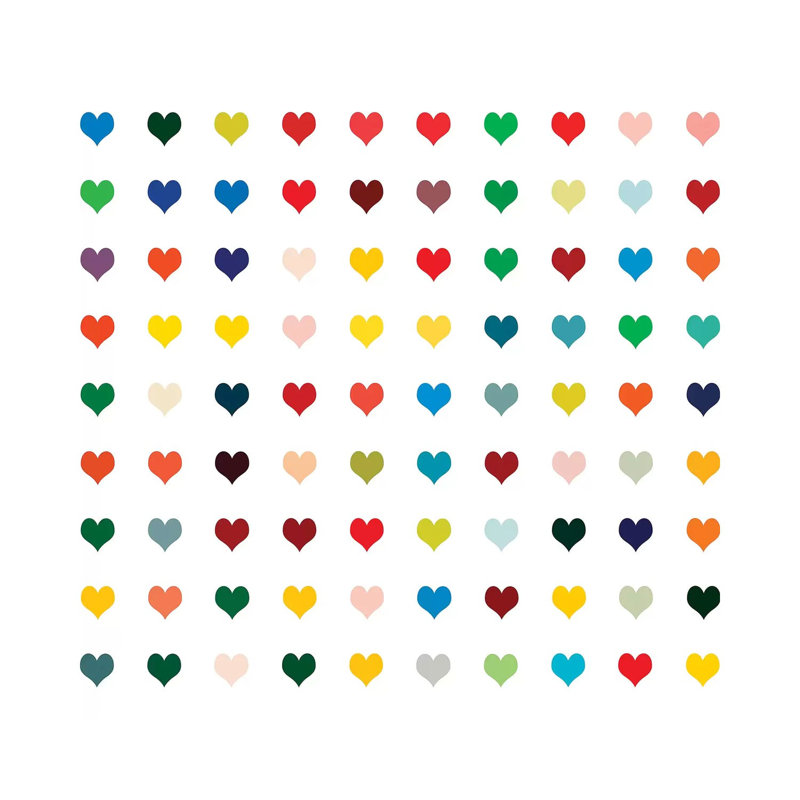Black Heart by Shelley Lake - Gallery-Wrapped Canvas Giclée on Canvas, Canvas, 93.98 cm H x 93.98 cm W x 1.91 cm D