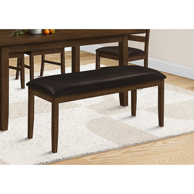Banc rectangulaire rembourré