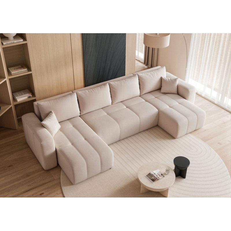 5 Seater Sofa Bed, Beige