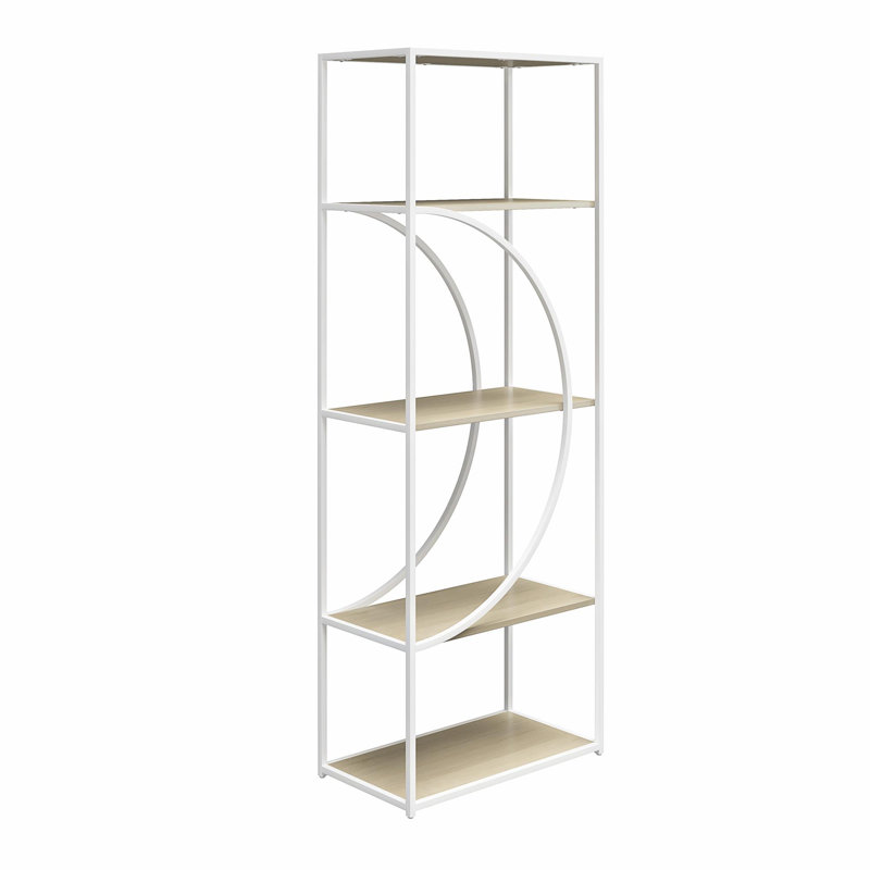 Arvetta 167.64cm H x 58.42cm W Steel Etagere Bookcase