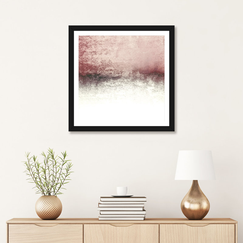 «Blush» - reproduction d'art, Papier noir, H 16 po x l 16 po x p 1 po