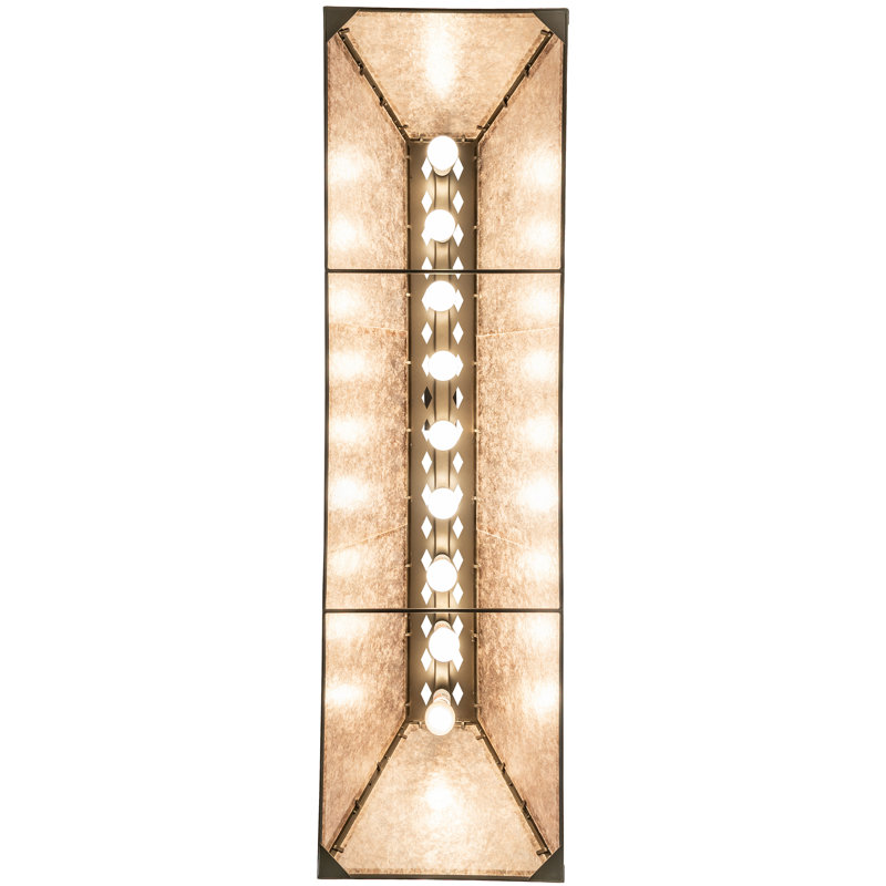 60" Long Tri-Panel Oblong Pendant