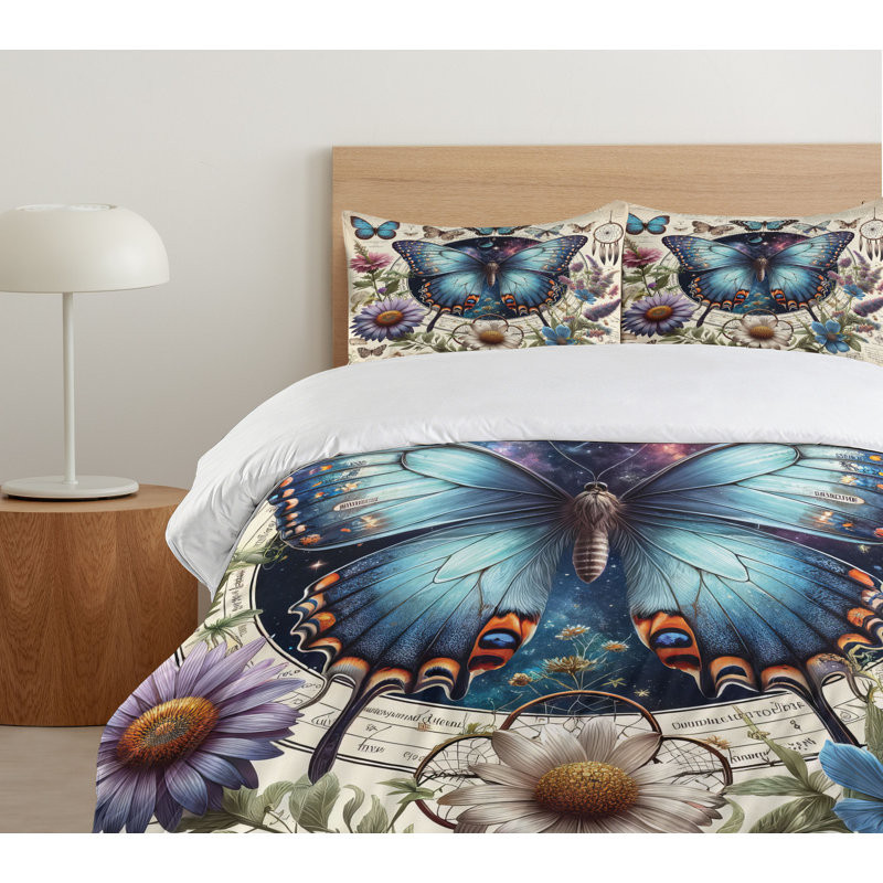 Boho Duvet Cover, California King Duvet Cover + 2 Standard Shams