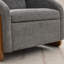 Fauteuil d'appoint rembourré avec base d'appoint en bois-126573417