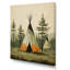 Green Native Tipi Serenity In Nature II - Native American Wall Art Prints-645388154-645388155