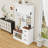 Wooden Hall Tree with 3 Drawers, Storage Shelves, Hooks and Bench