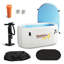 Baignoire gonflable froide à 1 personne Kodiak avec couvercle isotherme en PVC, pompe à main et trousse de réparation en gris