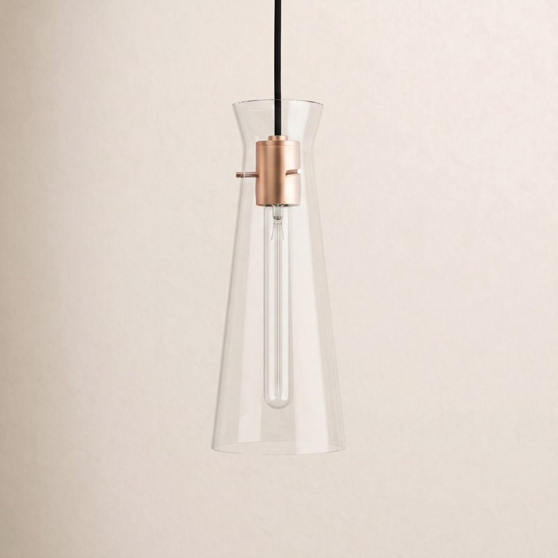 Gena 1 - Light Single Pendant, Polished Copper