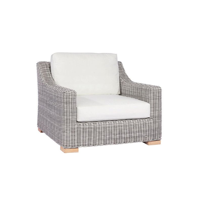 Tortola Deep Seating Lounge Chair With Cushion, Ocean Rain